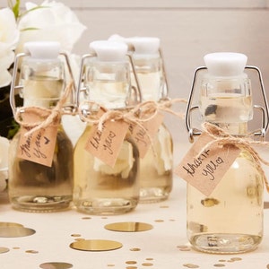 Mini Swing Top Glass Favor Bottles With Lids 2 Oz Flip Top - Etsy