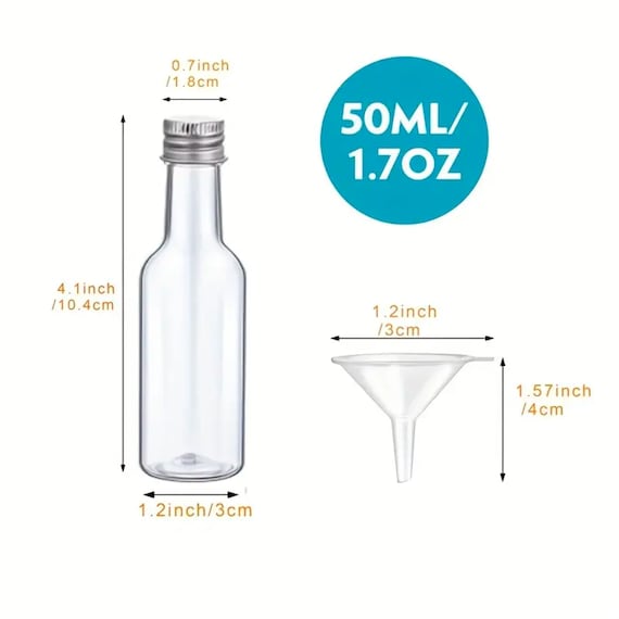 1 Oz Mini Plastic Liquor Bottles Small Salad Bottles Mini Shot Alcohol Bottle  Mini Dressing Bottles for Appetizer Cups Catered Events Buffet - Etsy  Denmark
