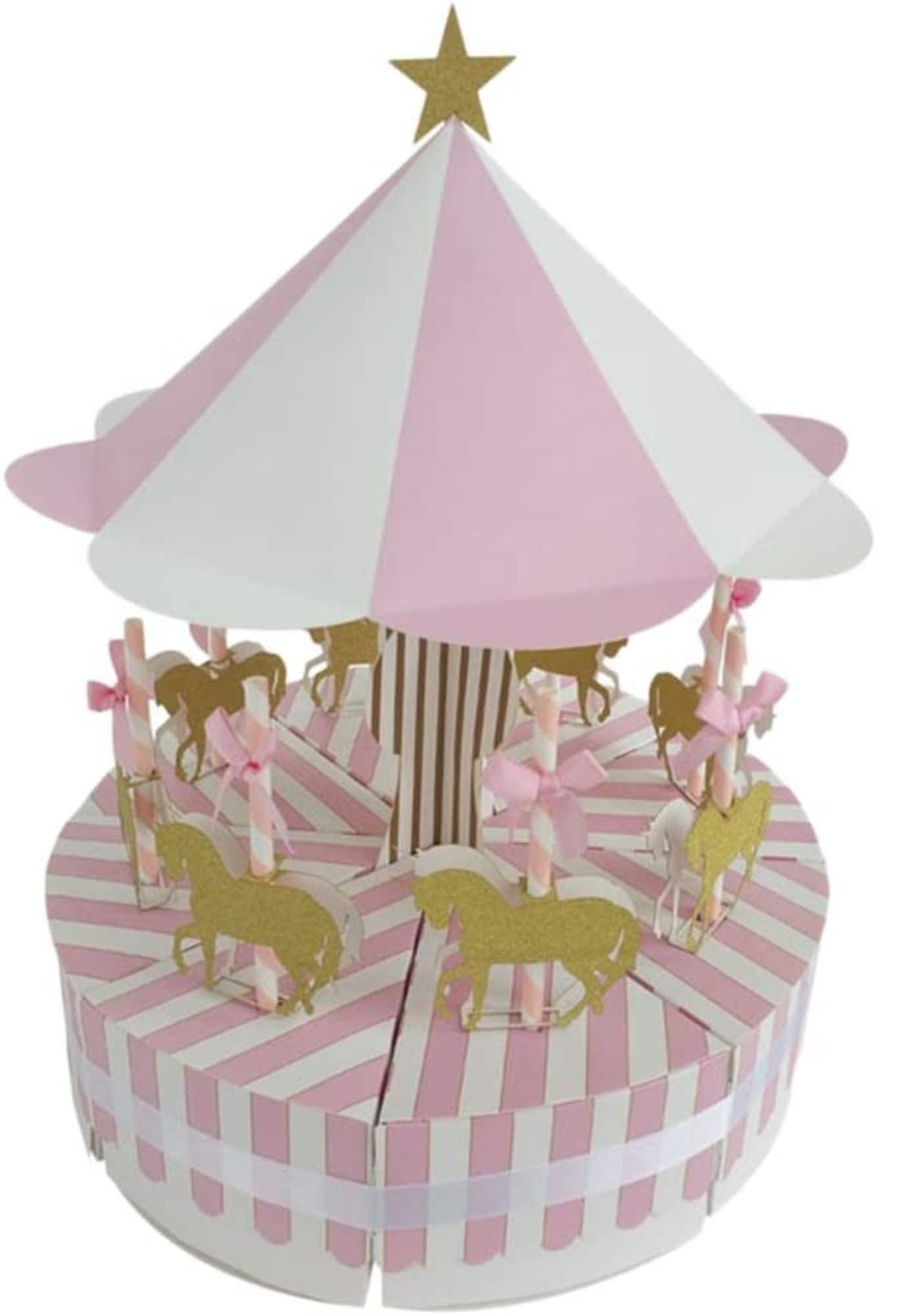 SNABETNA 16 Sacchetti Regalo Di Carta Con Manici, Tema Strega, Rosa E Verde, 21x15x8 Cm, Per Feste - 4