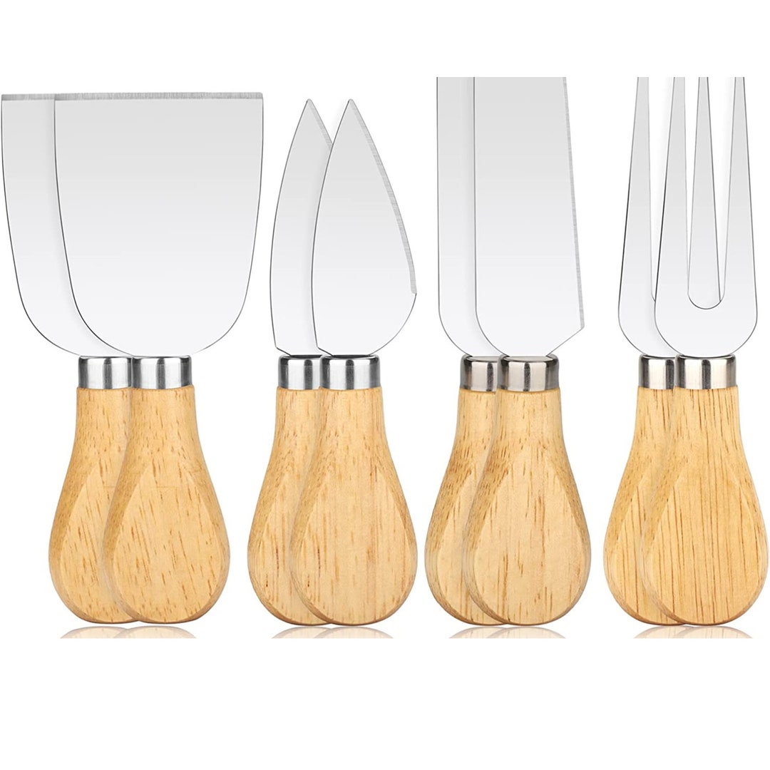 8piece Stainless Steel Mini Cheese Knife Set for Charcuterie Etsy