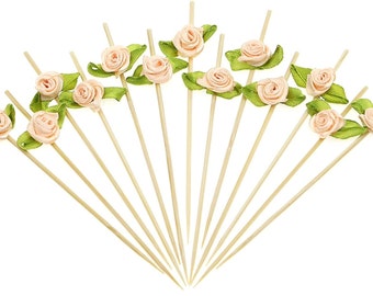 Rose Charcuterie Toothpicks set for Charcuterie Food Display Appetizers Cones Grazing Table Catered Events Buffets Showers Weddings Brunch