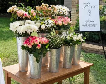 DIY Flower Bar Kit Bouquet Bar for Make Your Own Bouquet Station Bridal Shower Baby Shower Birthday Party Florist Kit Flower Cart Package