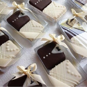 Oreo Macaron Clear Favor Box Packaging Set Dessert for Food Dessert Favor Wedding Favor Bridal Shower Treat Macaron Mini Cake Box