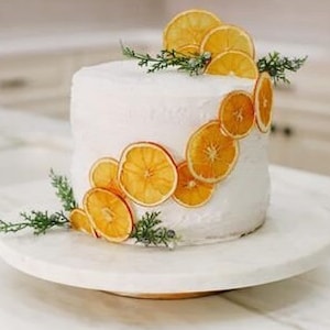 Faux künstlichen Orange und Zitrone Keile für Kuchen Topper und Party Dekorationen Vintage Kuchen Realistische Gefälschte Obst Scheiben Orange Gelb
