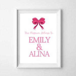 Personalized Wall Art for DIY Toddler Baby Girl Playroom Sign Playroom Decor Digital Decor Playroom Printable Poster Custom Printable Poster