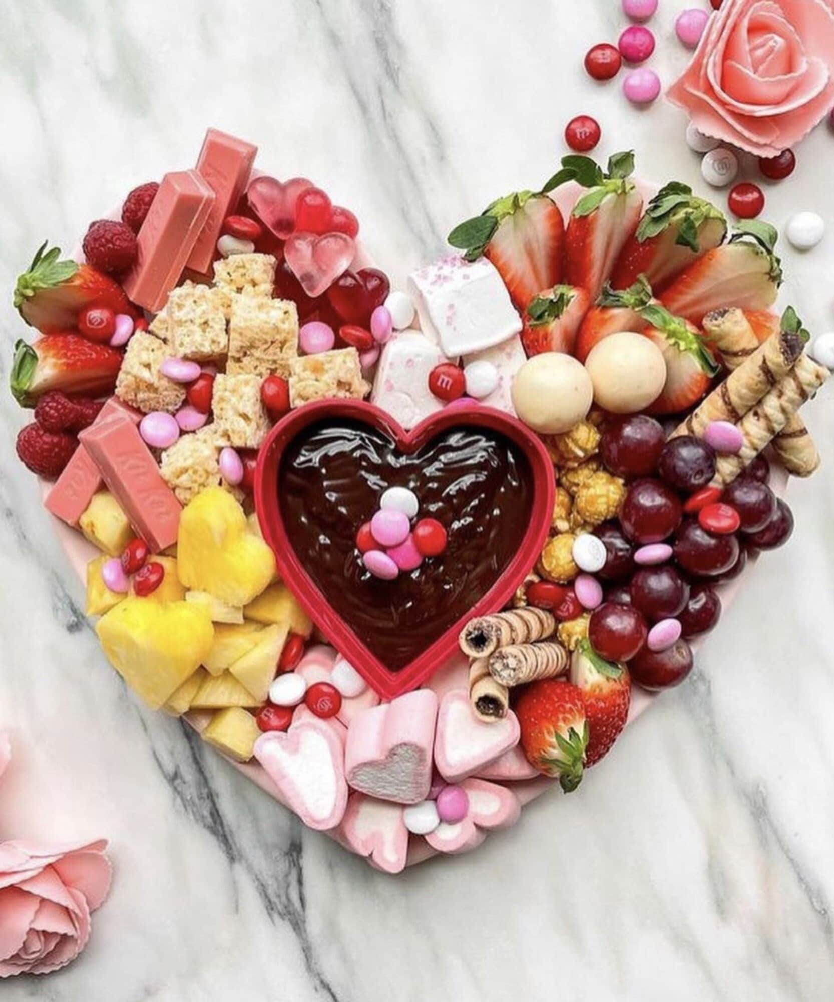 Heart Shaped Charcuterie Board With Fancy Toothpicks for Food  display picture 1