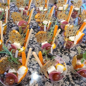Wooden Paddle Flat Charcuterie Skewer Bamboo Toothpicks set for Charcuterie Food Display Appetizers Cones Cooking BBQ Skewer Catering Buffet