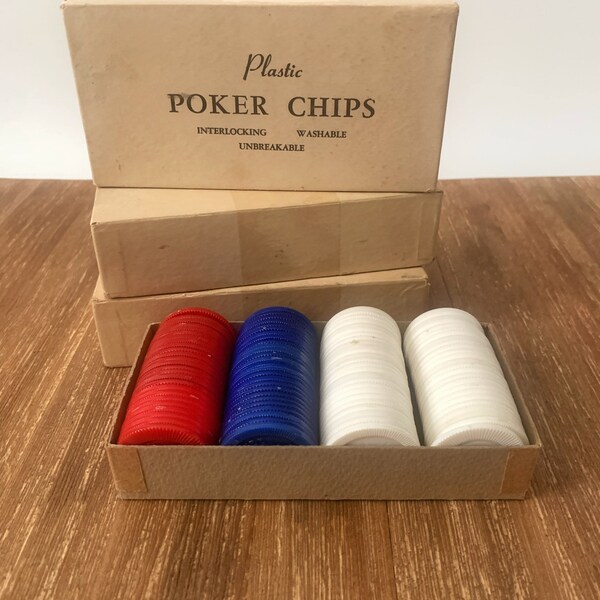 Vintage Poker Chips Etsy