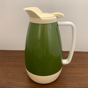 Thermo-Serv Insulated Pitcher | Vintage | Mid Century | Hot and Cold Beverage Server | Made in the USA | Carafe | MCM