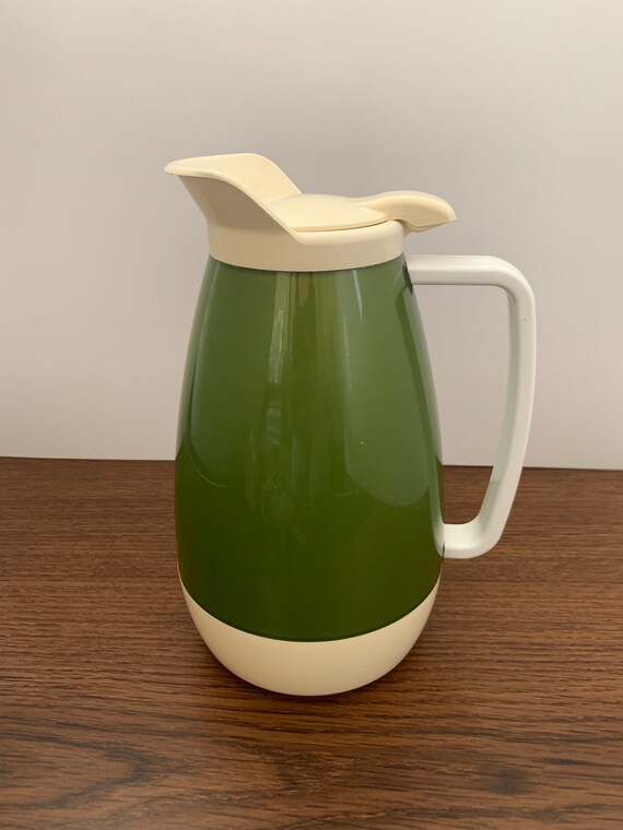 Thermo-serv Insulated Pitcher Vintage Mid Century Hot and Cold Beverage  Server Made in the USA Carafe MCM 