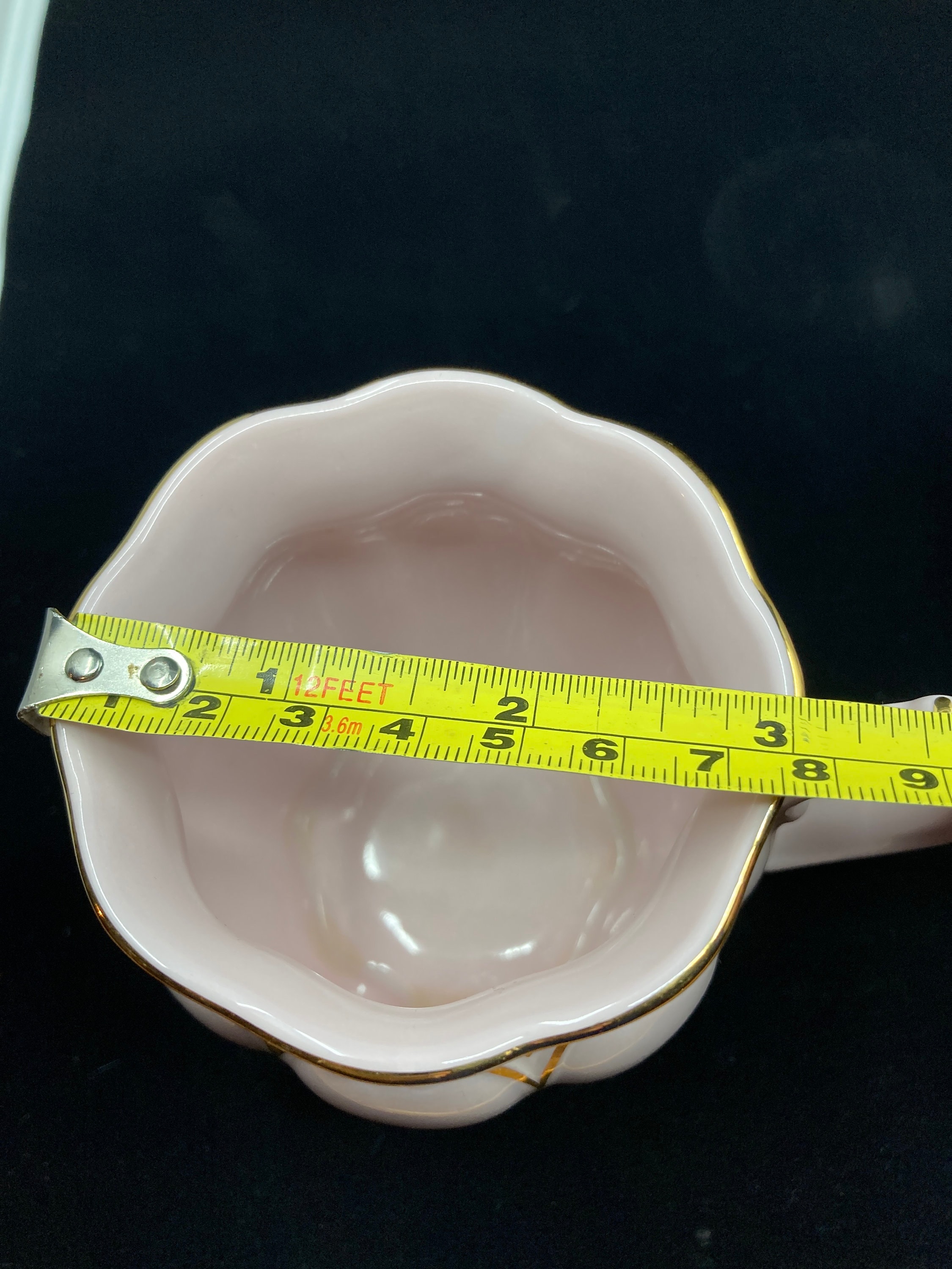 Vtg Original Rosa Porzellan H & C Czech Republic Flowers. 2 Cups