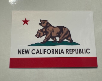 Fallout New California Republic NCR flag sticker