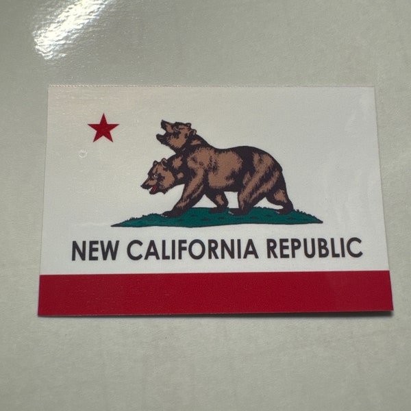 Fallout New California Republic NCR flag sticker