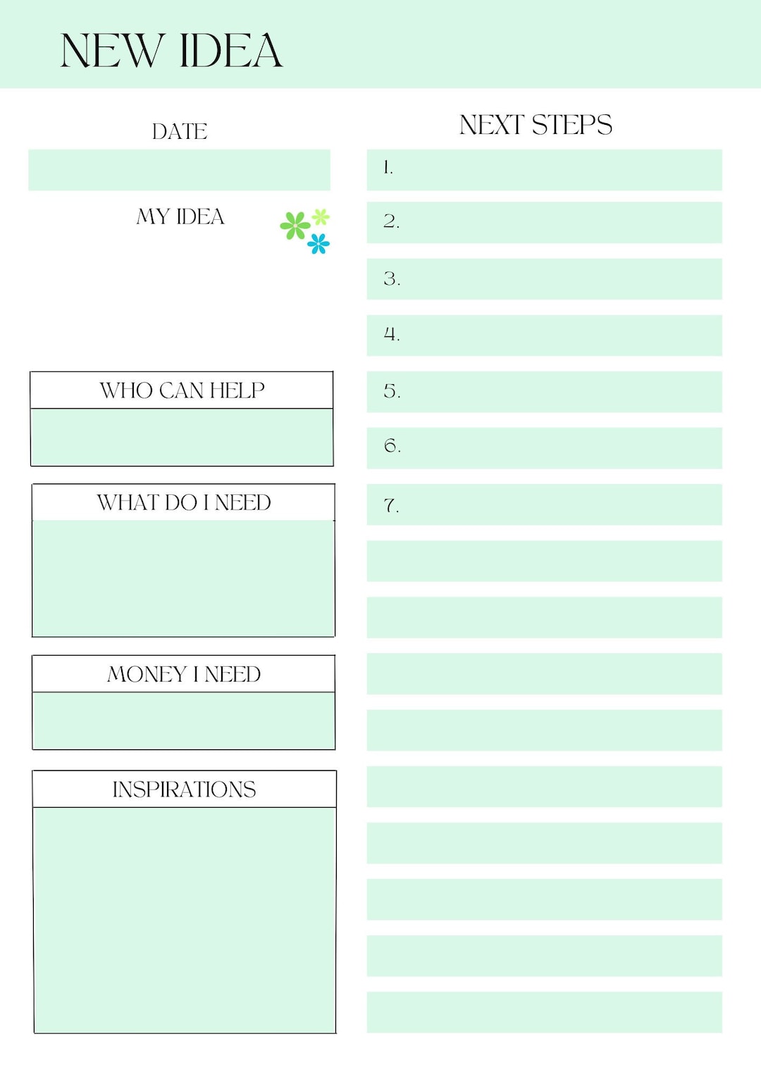 Idea Tracker: A Printable PDF Template for Organizing Your Brilliant Idea Tracker: A Printable PDF Template for Organizing Your Brilliant