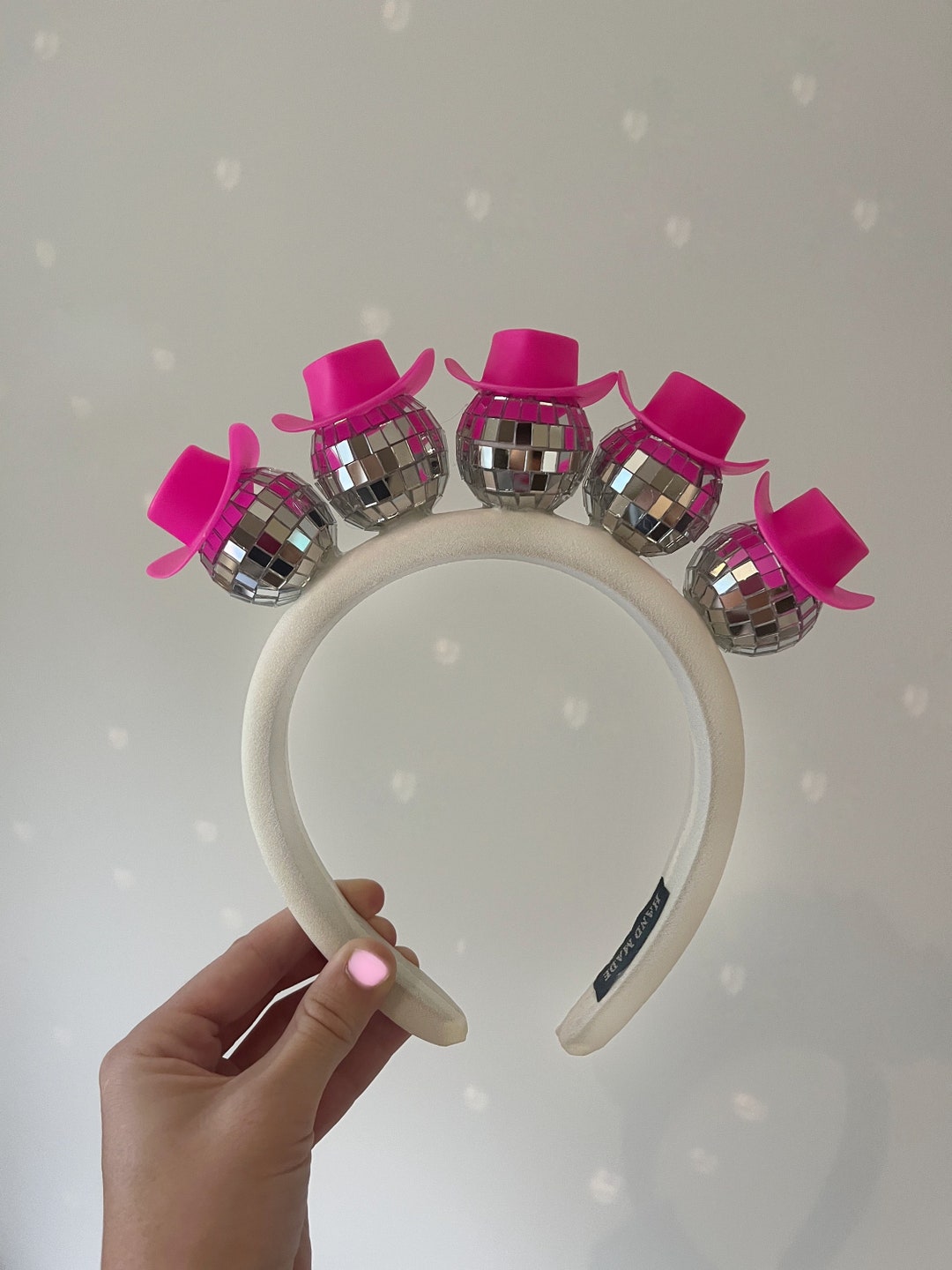 Cowboy Hat Disco Ball Headband Etsy