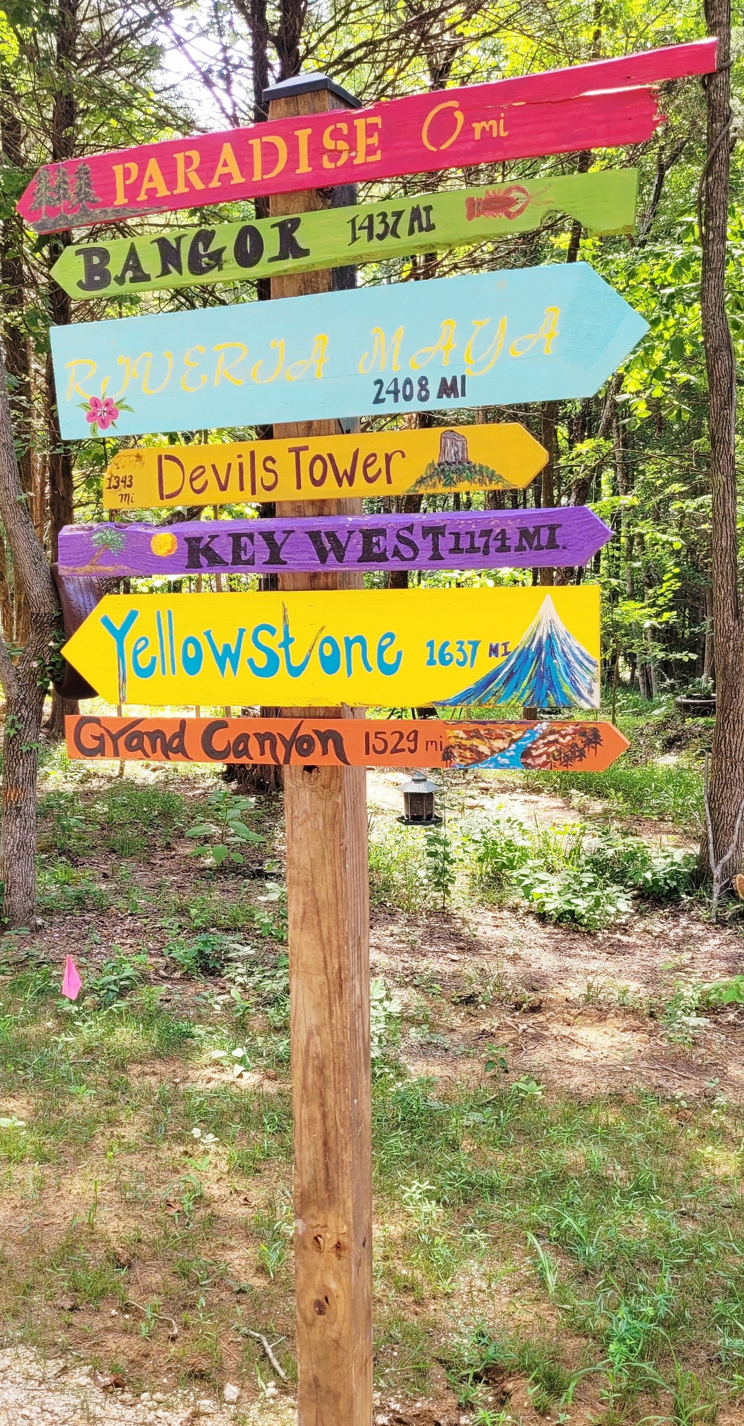 Fun Colorful Directional Sign Post Not Included. Etsy