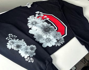 Ohio Football Floweral Design Crewneck