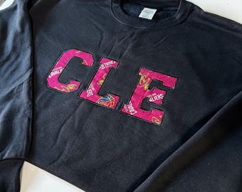 Cleveland Ohio Basketball Embroidery Crewneck