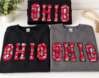 Ohio Football Embroidery Crewneck