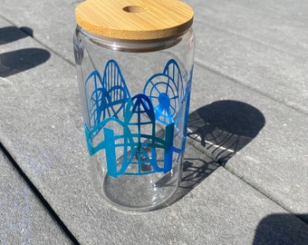 Cedar Point Decal 16oz Glass Cups
