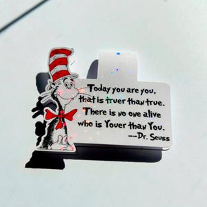 Dr Seuss Lesezeichen Lesezeichen, magnetisches Lesezeichen, Planer Lesezeichen, süßes Lesezeichen, süßes Geschenk