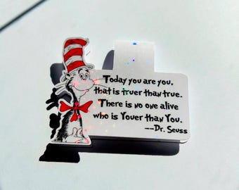 Dr. Seuss Quote Magnetic Bookmark, Planner Accessory