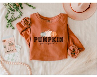 CUTE Fall Pumpkin Season Yam Colored Sweatshirt