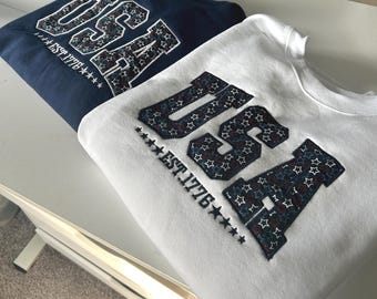 USA Embroidery Crewnecks