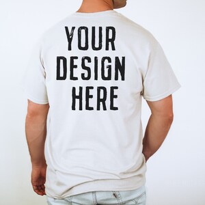 White Bella Canvas 3001 Mockup | Mens Shirt Mockup | Mens Mockups | Mens Bella Canvas 3001 Mockup | Male Model Mockup | Mens T Shirt Mockup