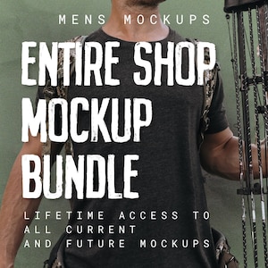 ENTIRE Shop Bundle Mockups Lifetime Access | Bella Canvas 3001 Bundle | Gildan 18000 Bundle | Shirt Mockup Bundle | Mens Mockup Bundle