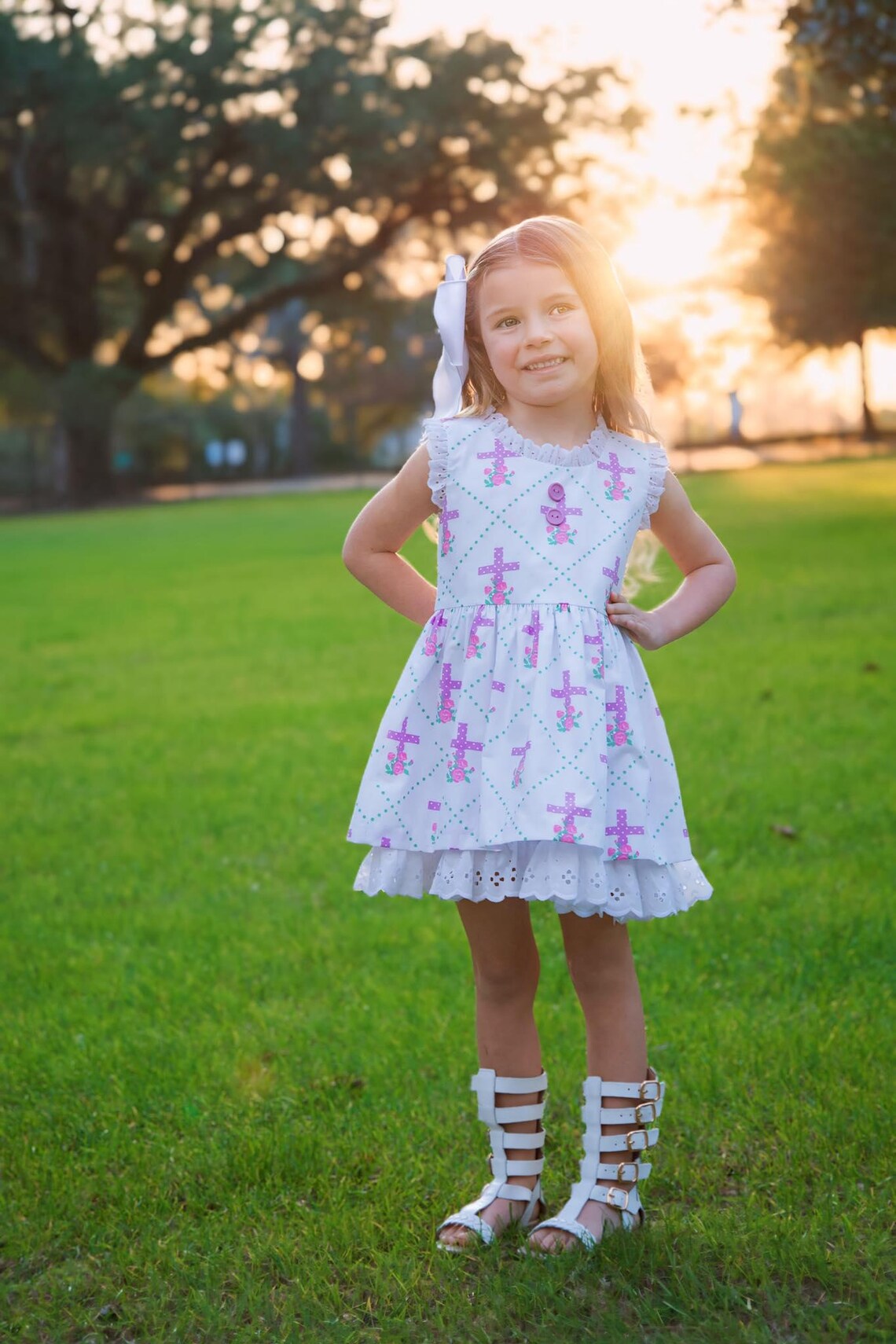 Grace Eyelet Midi Dress main image 1
