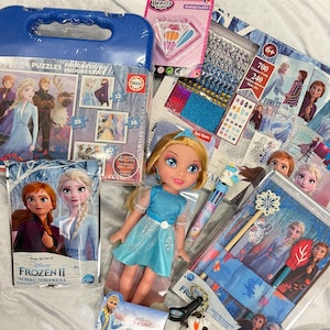 Frozen Gift Set – Princess Doll, Puzzle, Stationery & Accessories image 2