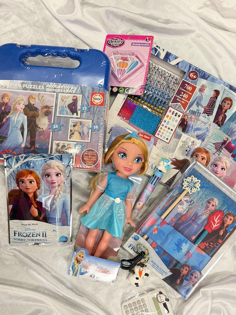Frozen Gift Set – Princess Doll, Puzzle, Stationery & Accessories image 2