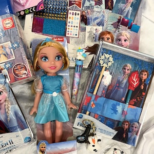 Frozen Gift Set – Princess Doll, Puzzle, Stationery & Accessories image 3