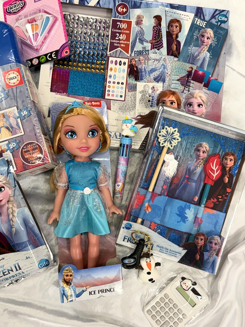 Frozen Gift Set – Princess Doll, Puzzle, Stationery & Accessories image 3
