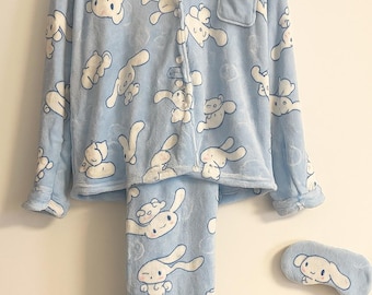 Cinnamoroll-pyjamaset Schattige slaapkleding, één maat, perfect cadeau-idee, verrassingscadeaus, verjaardagscadeaus, ideeën voor paascadeaus, liefhebbers van kawaii