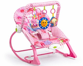 Baby Rocker Infant Toddler|Baby Bouncer with Music Vibration|Convertible Rocking Chair|Baby Seat Newborn Gift Toddler  baby shower gift