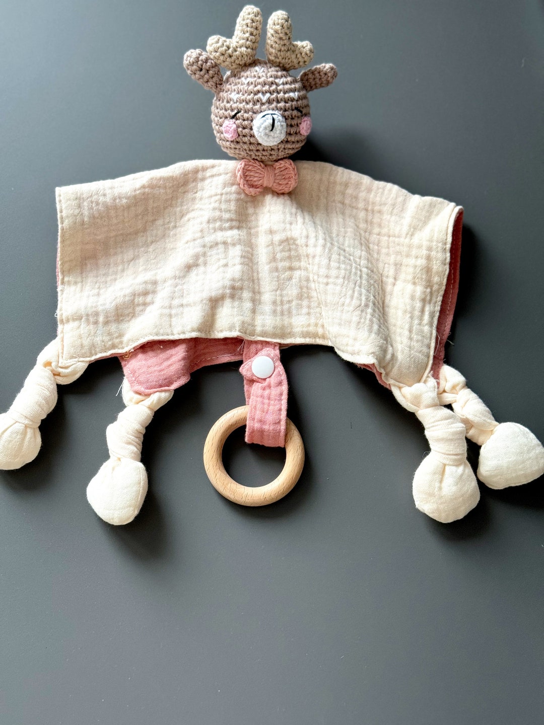 Personalizable Baby Muslin Comforter Rabbit Comforter Favorite Animal ...