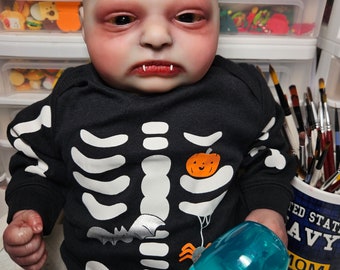 Realborn reborn doll zombie monster. Vampire