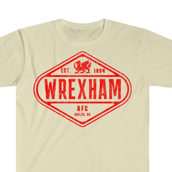 Wrexham Logo Tee - Faded Red Image