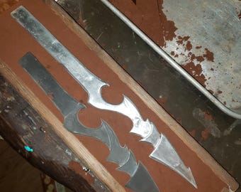 Real Predator Gauntlet Blades – 14" Aluminum Sand Cast from 3D Print – Customizable, Handcrafted