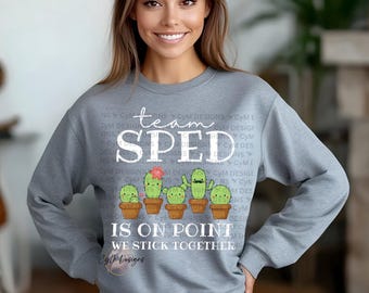 Zespół SPED Cactus Design: Sublimacja PNG dla nauczyciela (pobranie cyfrowe)