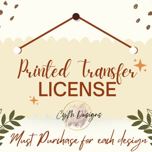 Printed Transfer License for CyM Designs | Sublimation, DTF, Screen Print, etc...
