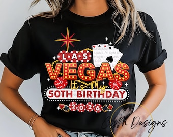 Las Vegas 50th Birthday Trip 2026 - PNG Sublimation (Digital Download)