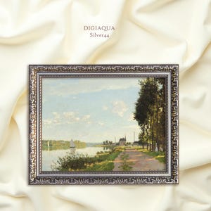 Framed Art - Premium Vintage Art Print, Print in a Frame, Argentuil Claude Monet / Vintage ArtWall decor, Landscape