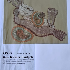 Hase kleiner Faulpelz Klöppelbrief als PDF Download