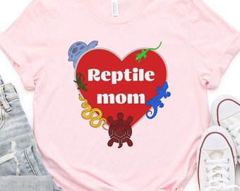 Reptile Mom T-Shirt: Snake, Turtle, Lizard Lover Shirt