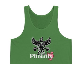 Gym Phoenix Weightlifting Tank Top: Unisex Fitness Apparel