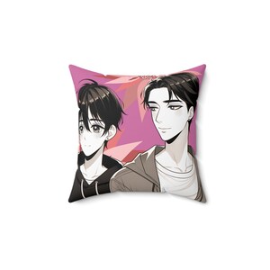 BL Spun Polyester Square Pillow, bl, bl gifts, bl lover gifts, bl fans, bl fan gifts, bl pillow, bl merch, bl lover merch