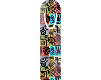 Artistic Aluminum Bookmark: Colorful Book Lover Gift